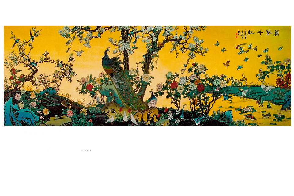 《万紫千红》壁画    规格：1400cm488cm.jpg